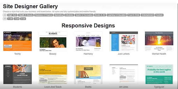 Solo Build It Review they have their very own site designer gallery that allows you to choose from various templates for your business