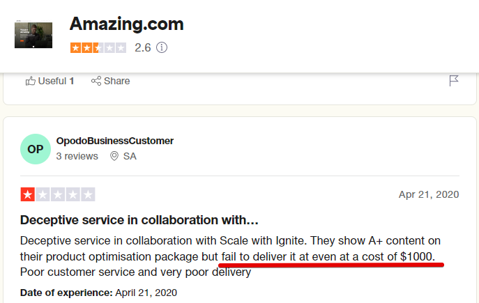 Amazing.com review here are some testimonials which show that the course is expensive