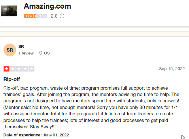 Amazing.com reviews shows that folks are not happy with the program