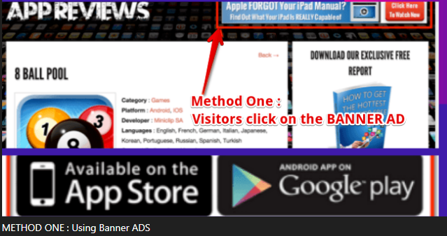Write App Reviews how to make money with Write App Reviews. The first method is from banner ads
