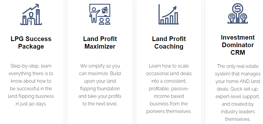 Land Profit Generator Review the different membership packages