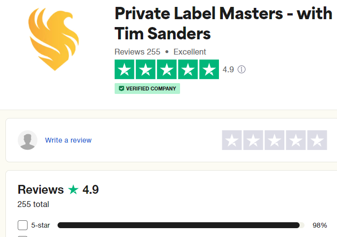 Private Label Masters review are people happy with the private label masters course