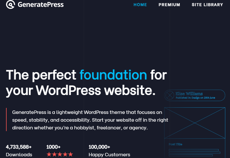 How does it cost to start a blog what do you need is a good and fast loading theme. I recommend Generatepress. Thi s is how much it cost to have a blog website
