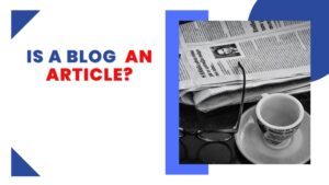 Is a Blog an article featured image