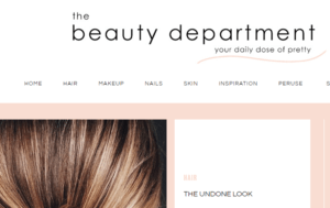 what is a beauty blog the beauty department