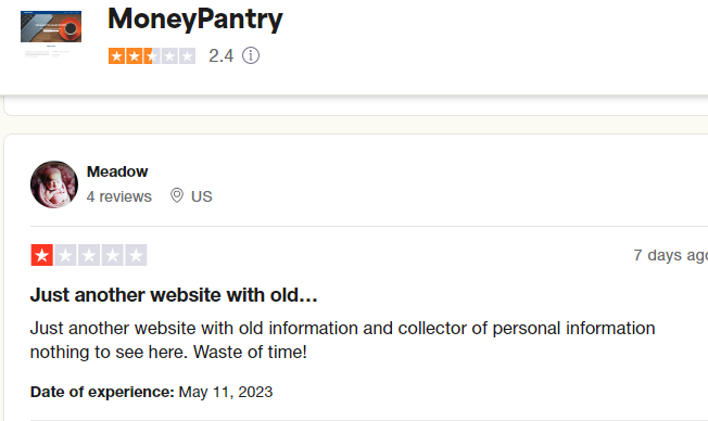 Why Moneypantry.com is a scam site