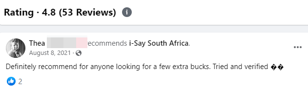 This is the facebook support page of Ipsos Isay south africa. they do not get back to customers and are not active at all.