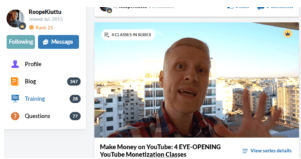 How Wealthy Affiliate Teaches You Youtube with Roope kittu