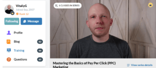 Vitaliy teaching you how to do PPC marketing at wealthy affiliate