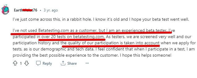 Betatesting.com review are people really happy with using Betatesting.com