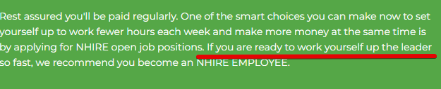 Nhire group review - why the nhire group is a scam, the red flags of the Nhire Group