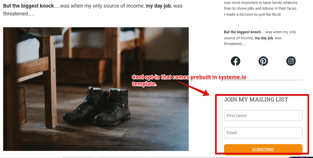How to create w blog with systeme.io come with a free opt-in 
