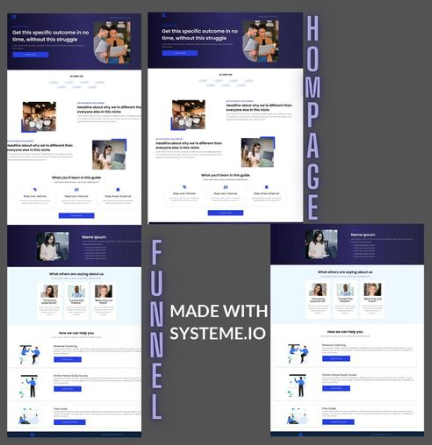 Systeme.io Homepage template