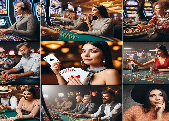 Can gambling make you rich? this image shows real people trying their luck at the casinos