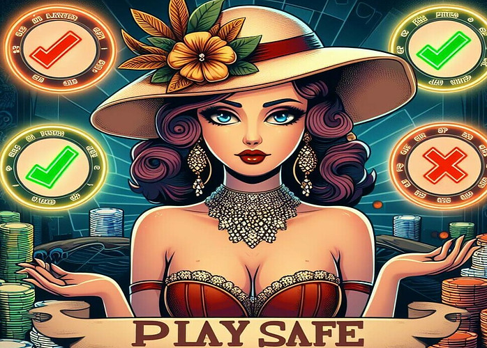 This image alerts people to play safe and be responsible when it comes to gambling