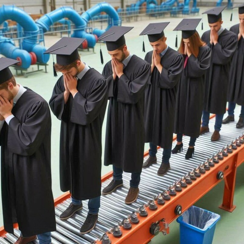 Why a degree is useless graduates are groomed for the workforce