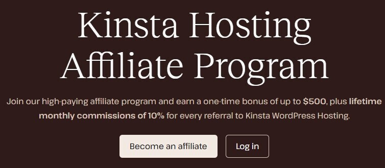 This is what the Kinsta Hosting Affiliate program is all about