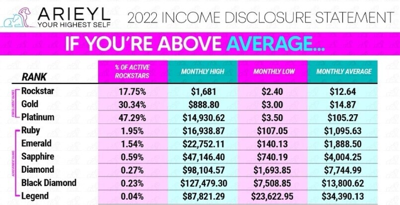 Arieyl Income Disclosure report 2022