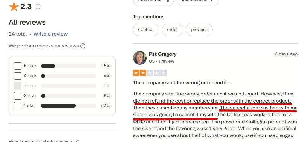 These are the B-Epic negative reviews